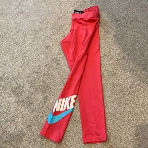 Nike pink legging sz S